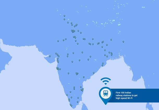 International: Google va équiper 400 gares du Wifi en Inde