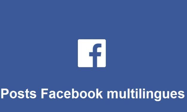 Facebook lance le post multilingue