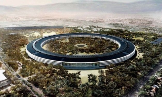 Le prochain campus d’Apple: Une véritable forteresse vue par un drone