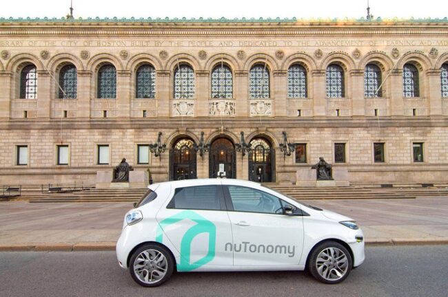 La start-up NuTonomy teste une Renault Zoe autonome à Boston