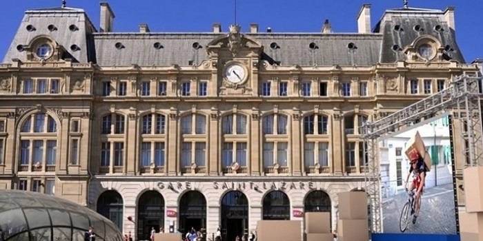 Devant la gare Saint-Lazare, Cdiscount ouvre un entrepôt éphémère