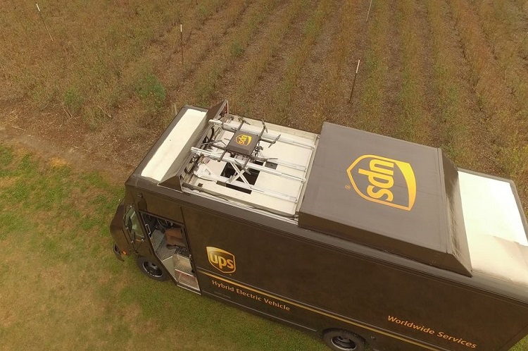 [Vidéo]: UPS teste un drone de livraison partant depuis un camion