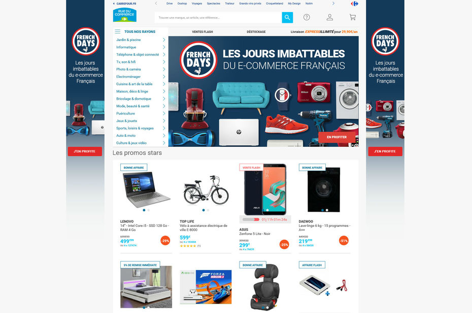 Les French Days proposés par les e-commerçants Français du 27 avril au 1er mai 2018