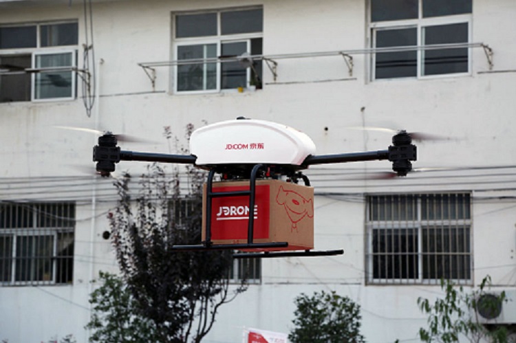 En Chine, JD.com effectue déjà des livraisons de colis par drones dans deux provinces