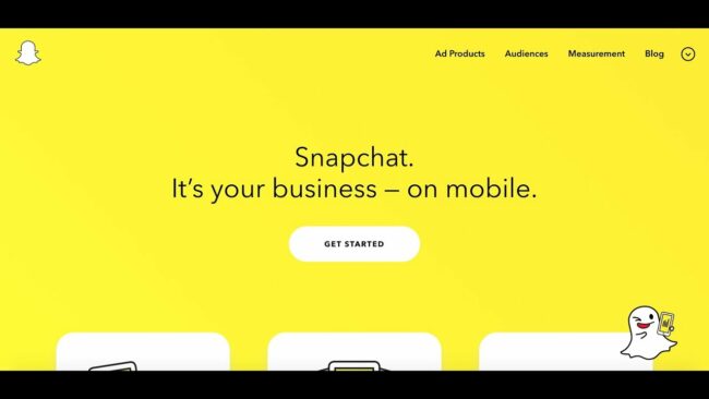 snapchat business