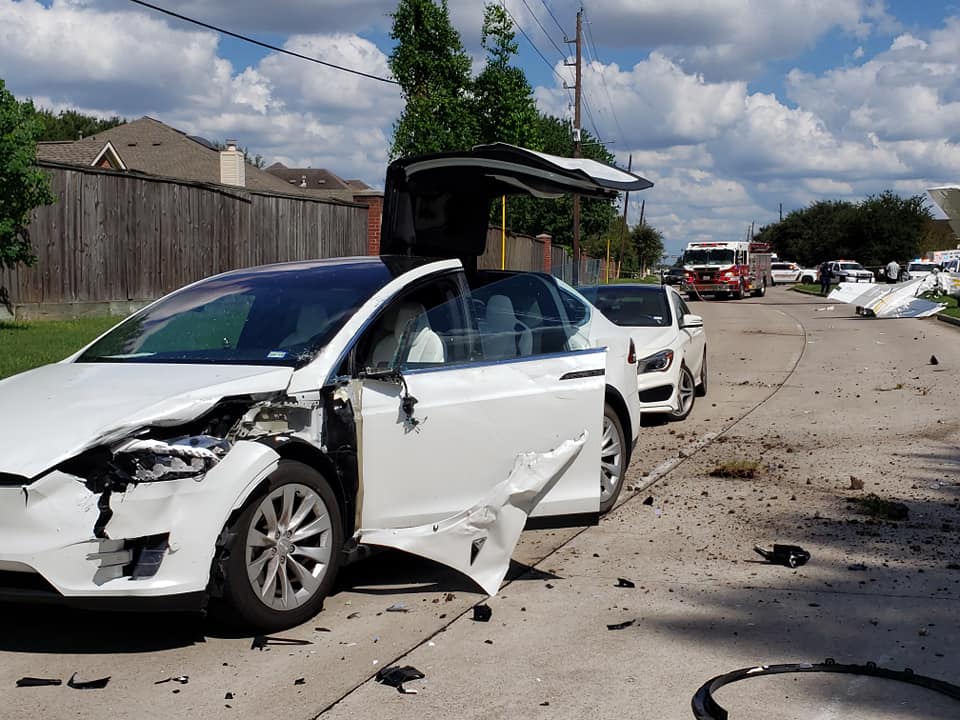 tesla plane crash