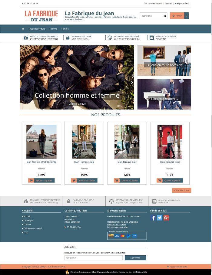 Epro Shopping site final