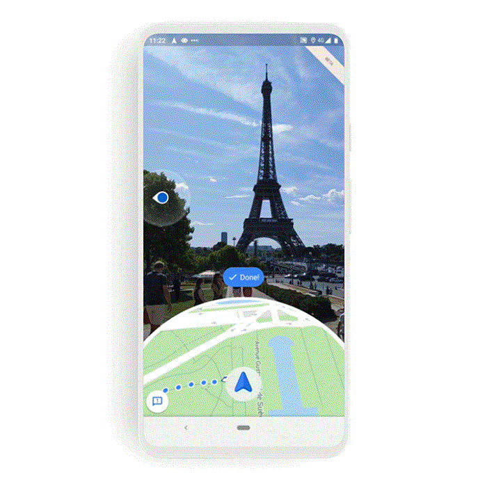 tour eiffel sur smartphone