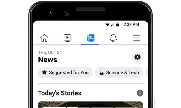 Facebook déploie son onglet d’actualités
