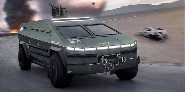 [Vidéo]: Découvrez le Tesla Cybertruck transformé en véhicule militaire suréquipé